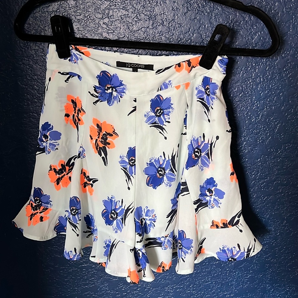 High-Waisted Floral Shorts